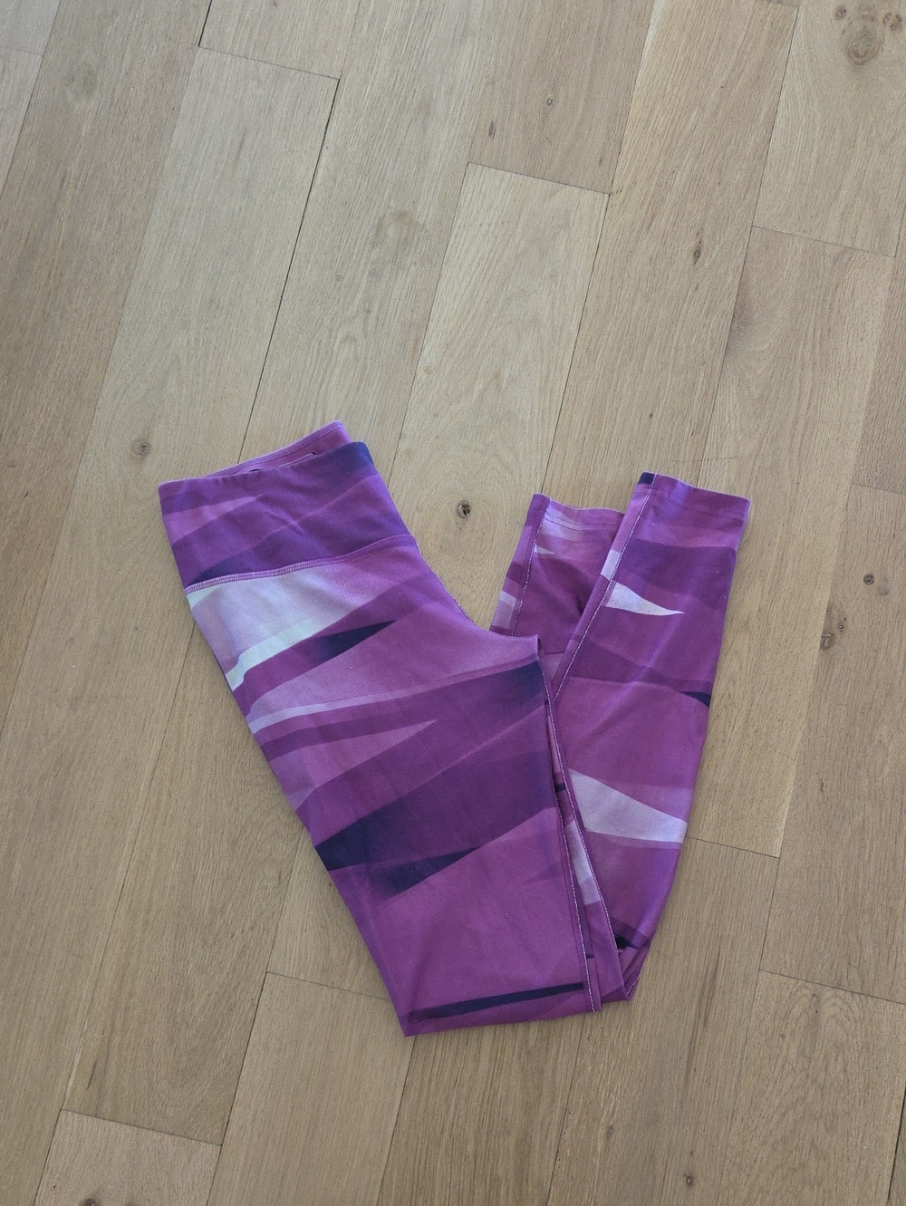 Nike Purple Abstract Print Leggings